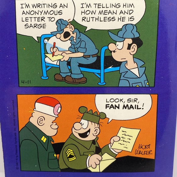 Beetle Bailey in Beetle Mania! By Mort Walker Scarce Rare Tor Humor Paperback - Picture 4 of 10